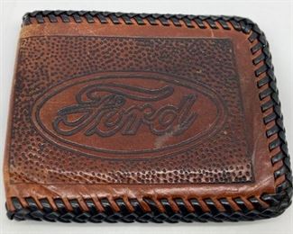 Vintage leather Ford wallet