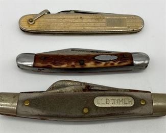 Vintage pocket knives: Case, Old Timer and more