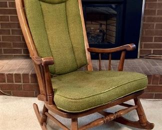 Vintage ladderback rocking chair