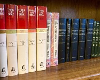 McGee's Thru the Bible set; Wiersbe's The Bible Exposition Commentary set; Eerdmans' Handfuls on Purpose set; Baker's Great Sermons on Christ set