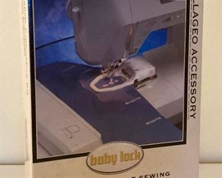 Baby Lock Ellagéa ESG with multiple accessories