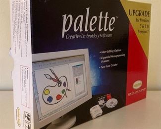 Baby Lock Ellagéa ESG with multiple accessories