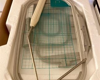 Baby Lock Ellagéa ESG with multiple accessories