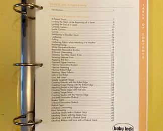 Baby Lock Evolve Serger Model BLE8 and accessories