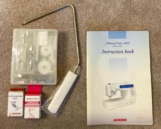 Janome Professional Memory Craft 6500 and accessories