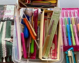 Knitting needles, crochet hooks