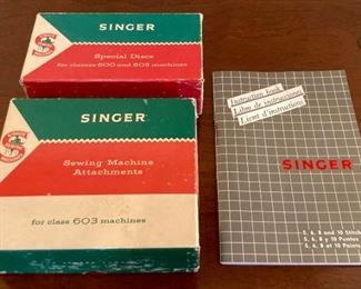Singer 603 sewing machine accessories