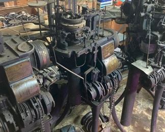 Vintage The Banner Knitting Machine made by Hemphill Company (#s 30608 and 76998)