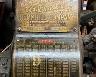 Vintage The Banner Wrap Reverse Machine by Hemphill Compay (#94891)