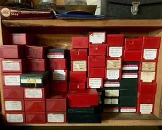 Various vintage parts for The Banner Knitting Machines and The Banner Wrap Reverse Machine