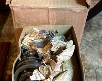 Various vintage parts for The Banner Knitting Machines and The Banner Wrap Reverse Machine