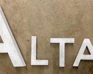 Vintage Altar Hosier Mill sign letters