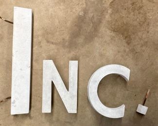 Vintage Altar Hosier Mill sign letters