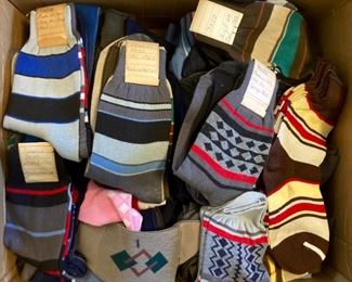 Vintage Altar Hosiery Mill NOS (new old stock) socks: argyle, striped, solid, etc.
