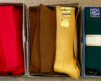 Vintage Altar Hosiery Mill NOS (new old stock) socks: argyle, striped, solid, etc.