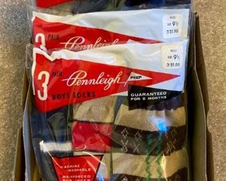 Vintage Pennleigh boys' socks NOS (new old stock)