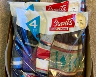 Vintage Grants socks NOS (new old stock)