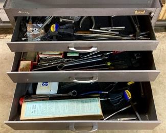 Vintage Kennedy Kits locking two-level roll around toolbox (#s 285 top & 293 bottom)