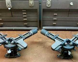 Vintage United cast iron miter corner clamps