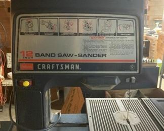 Vintage Craftsman 12" Band Saw - Sander