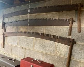 Antique crosscut saws