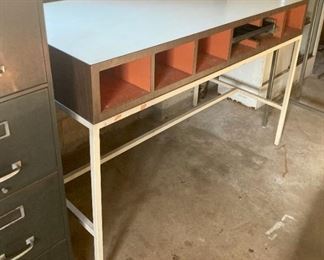 Mid-Century counter with cash register insert