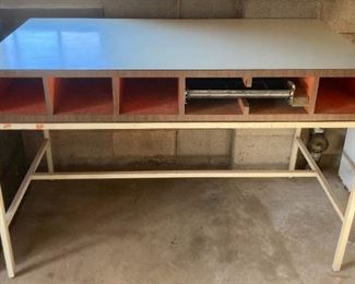 Mid-Century counter with cash register insert