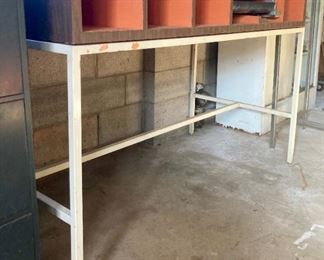 Mid-Century counter with cash register insert