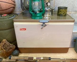 Vintage Coleman metal cooler