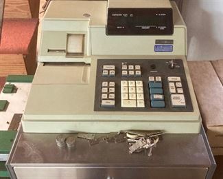 Vintage Victor 2700 cash register with keys