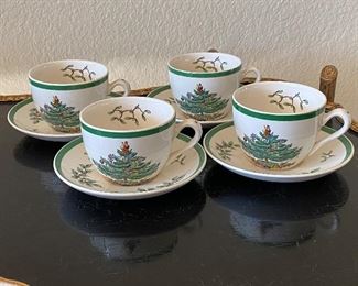 Spode Christmas Cups and Saucers