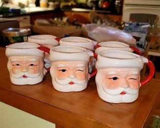 1950s Santa Mugs