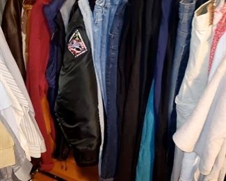Clothing Primarily 70s On Better Clothing with a few older examples - Lots of great Blouses, Kimonos, Pants, Skirts, Sweaters and Jackets, Accessories - Mix of Sizes S-L; Some Mens, Some Production Pieces