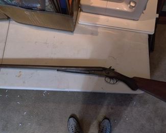W. Richard double barrel shotgun