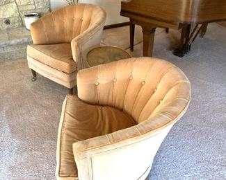Pair of swivel chairs