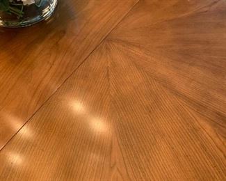 Closeup of dining room table