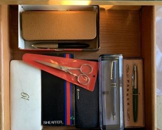 Pens and office supplies