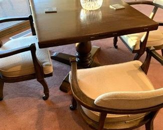 Game table with extending sides