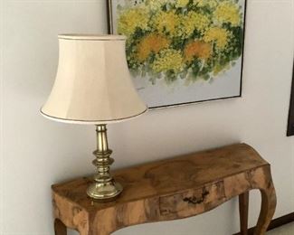 This is an interesting Henredon piece. The wood is beautiful