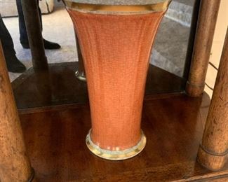 Royal Copenhagen crackle vase