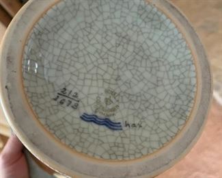 Royal Copenhagen crackle vase