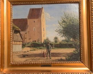 Vintage original oil painting