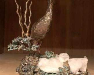 Metal and stone sculpture 