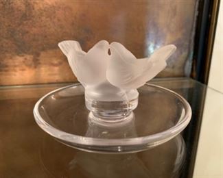 Lalique ring trinket tray