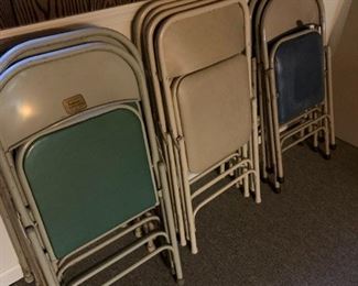 Vintage folding chairs