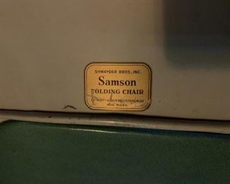 Vintage folding chairs