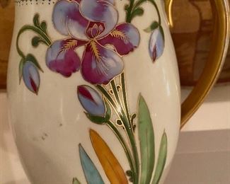  8 1/2" handprinted and signed by artist Hohenzolern pitcher.