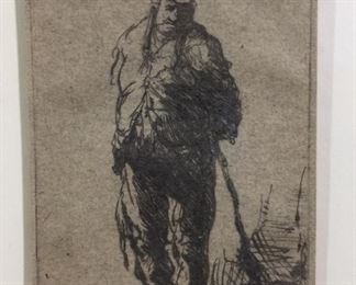 Rembrandt Etching