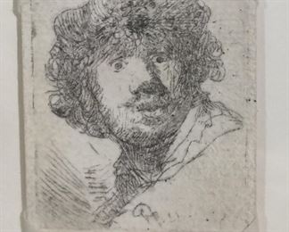 Rembrandt Etching