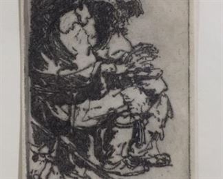 Rembrandt Etching